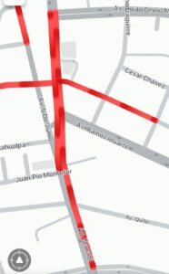 tráfico vehicular