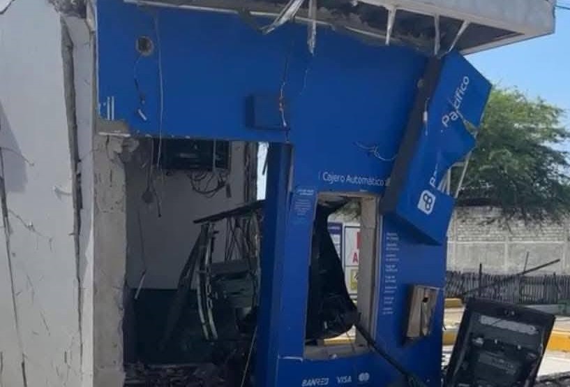 El asalto al cajero automático en Chanduy causó alarma en los habitantes
