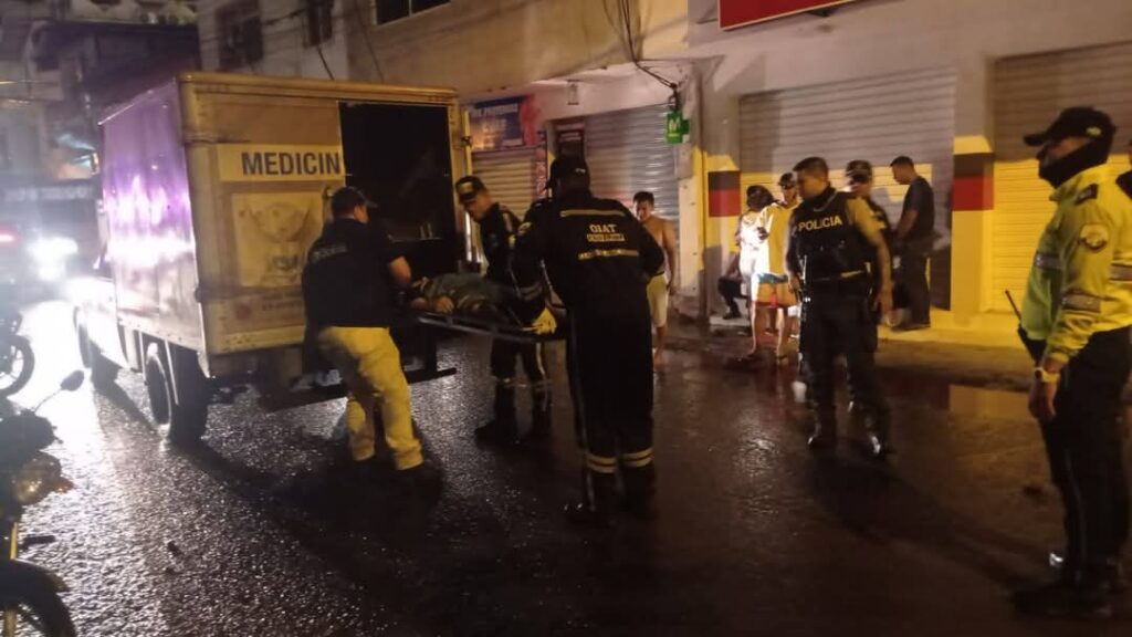 Motociclista muere en un accidente de tránsito ocurrido frente al barrio El Palmar.