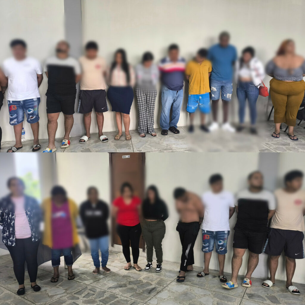 Policía capturó a 21 presuntos extorsionadores en El Oro, entre ellos un objetivo de intermedio valor alias “Gago”