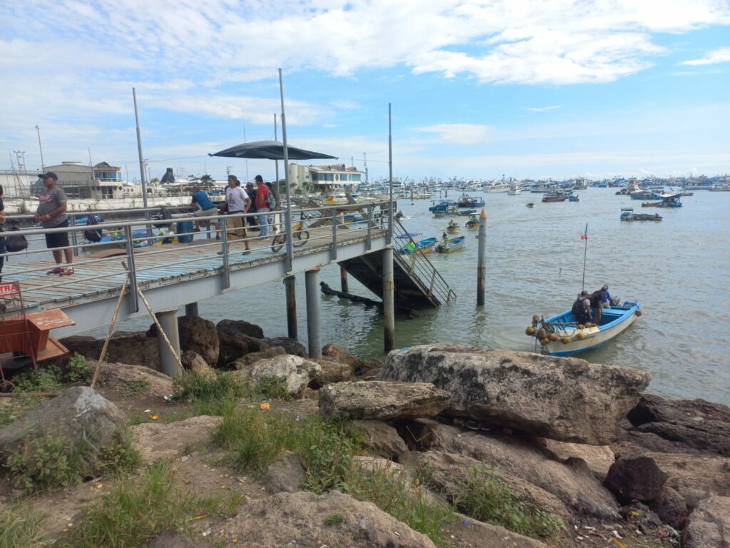 Los comerciantes y pescadores de la zona están alegres por el comienzo de esta obra.