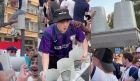 Aficionados de Tottenham y Manchester United protagonizan altercados en San Sebastián antes de la final de Europa League