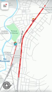 Alta congestión vehicular en Portoviejo marca el inicio de la jornada este 20 de mayo