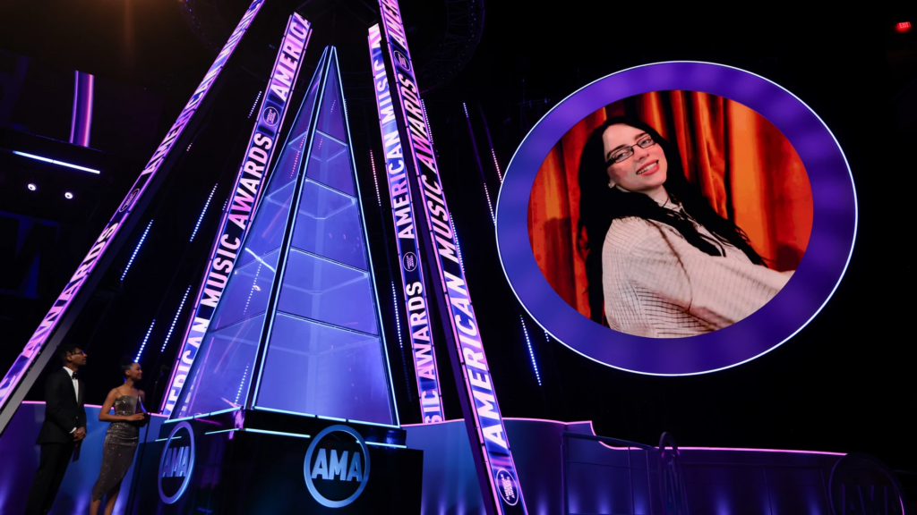 American Music Awards 2025 consagra a Billie Eilish como artista del año.