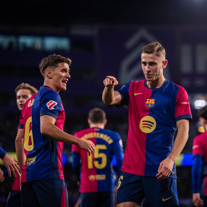 Barcelona da la remontada ante Valladolid y se acerca al título de la Liga 2024-2025