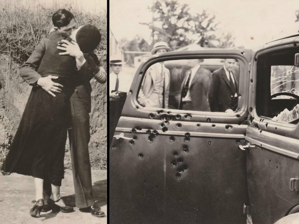 Bonnie y Clyde: los criminales que desafiaron al mundo y pagaron el precio más alto.