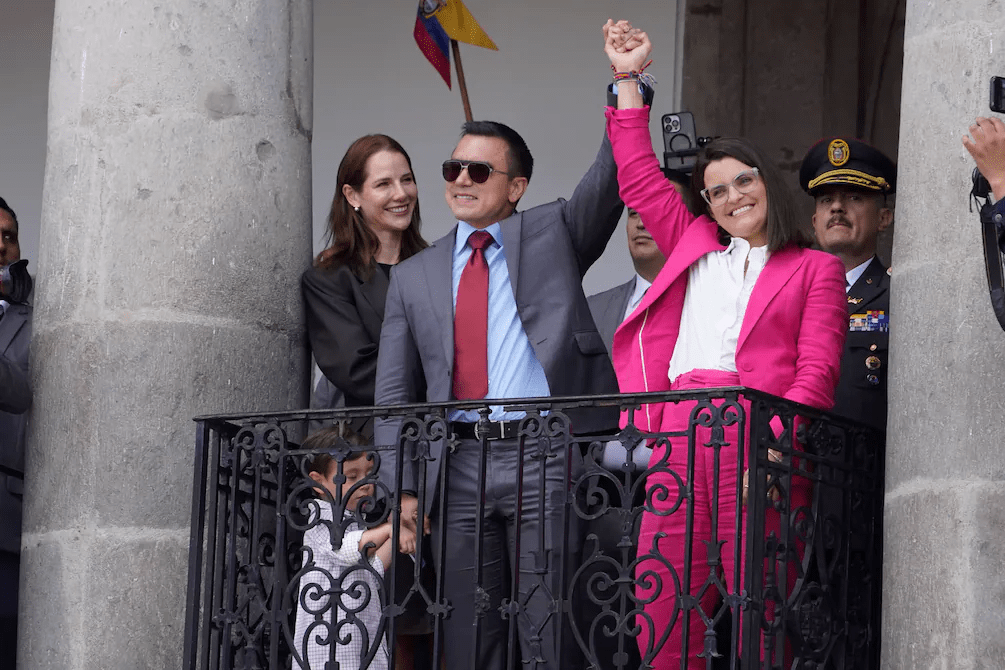 CNE entregará credenciales a Noboa y Pinto para el período 2025-2029