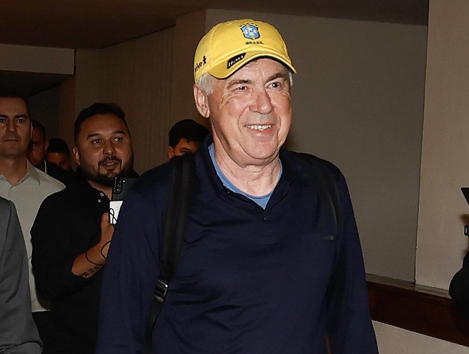 Carlo Ancelotti fue presentado y 'de una' anunció su primera convocatoria como técnico de Brasil para medir a Ecuador y Paraguay