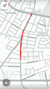 Congestión vehicular en Portoviejo por inicio del año lectivo