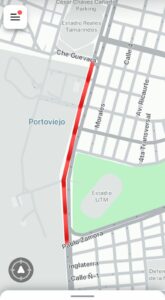 Congestión vehicular en Portoviejo por inicio del año lectivo