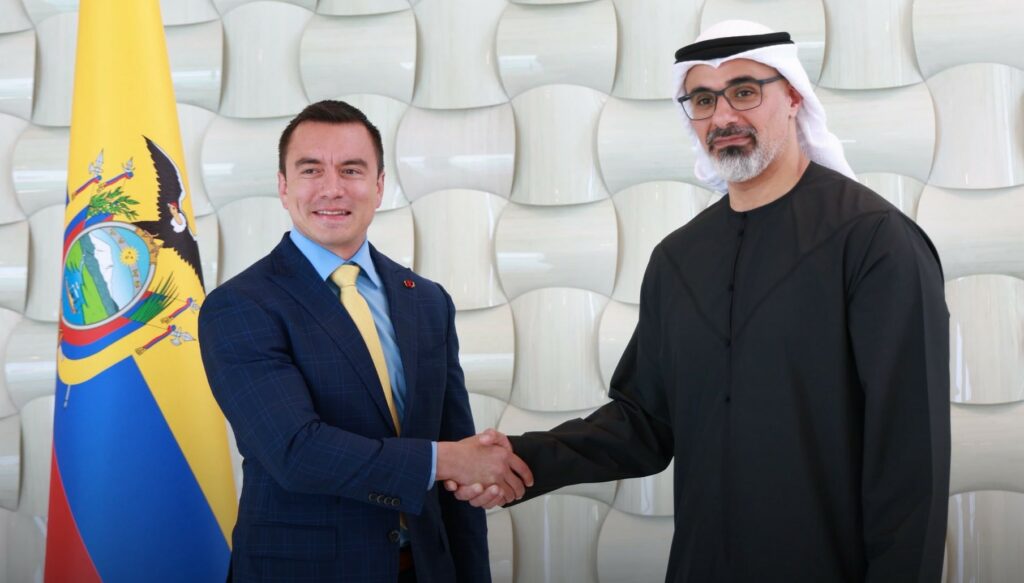 Daniel Noboa impulsa acuerdos en Emiratos Árabes Unidos para el desarrollo de proyectos estratégicos en Ecuador