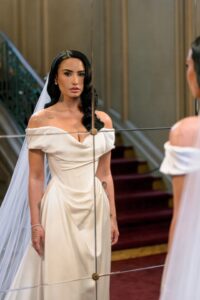 Demi Lovato se casó con Jordan Lutes luciendo un vestido de novia de Vivienne Westwood
