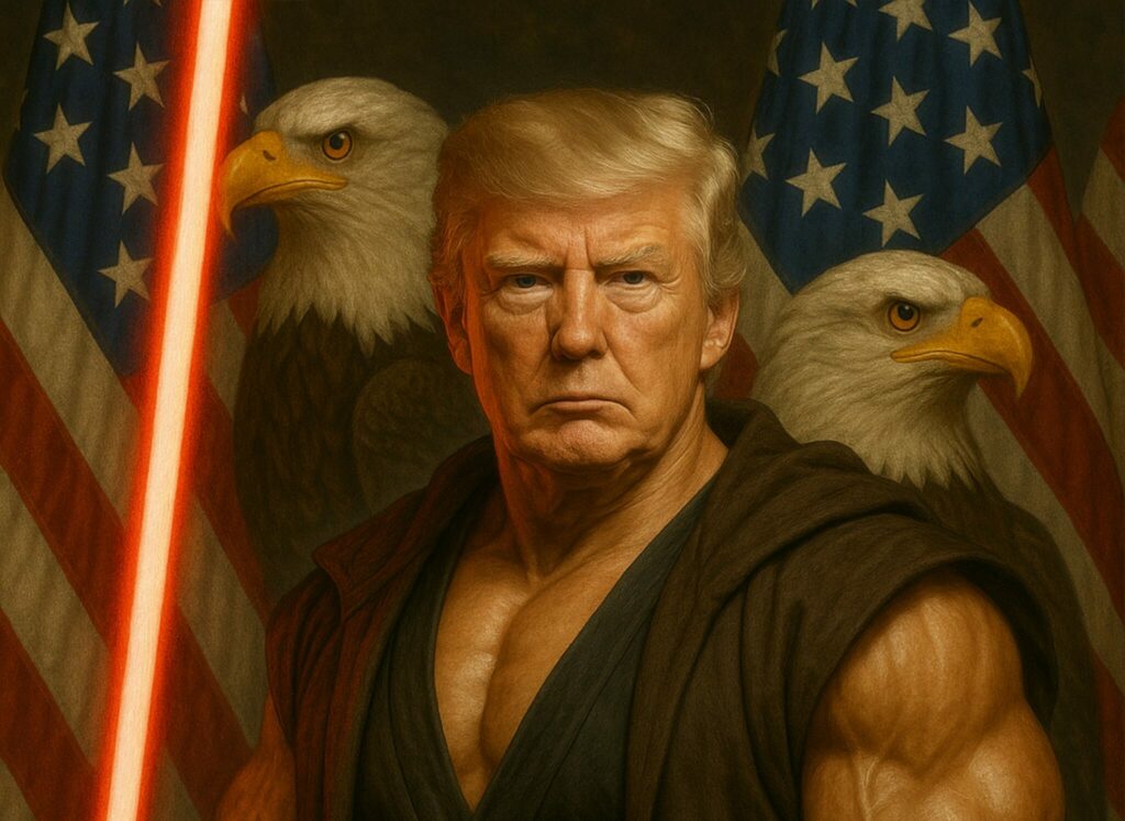 Donald Trump celebra el Día de Star Wars con polémica imagen de Jedi y mensaje explosivo