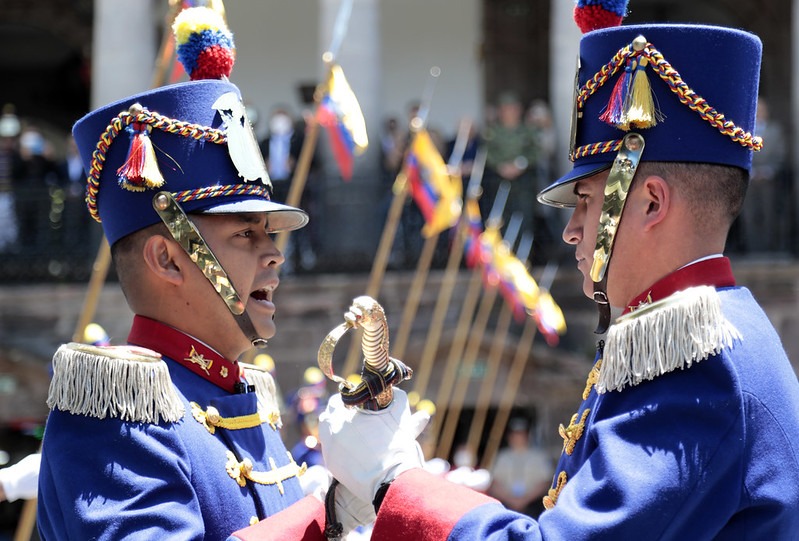 Foto de los Granaderos de Tarqui, en Ecuador