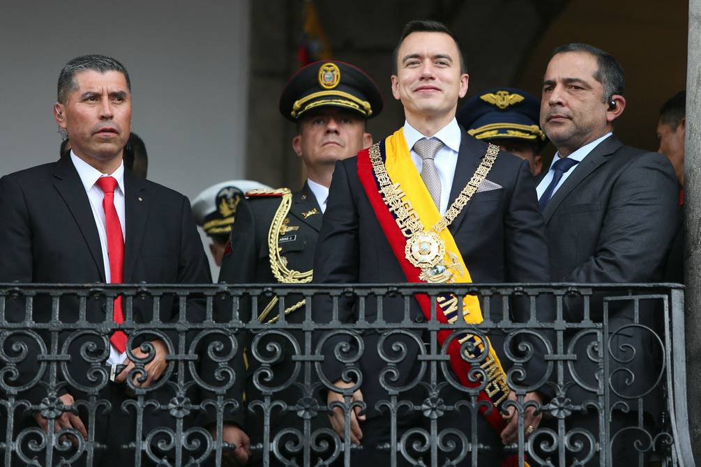 La posesión de Daniel Noboa contará con más de 1.000 uniformados y será este sábado 24 de mayo del 2025.