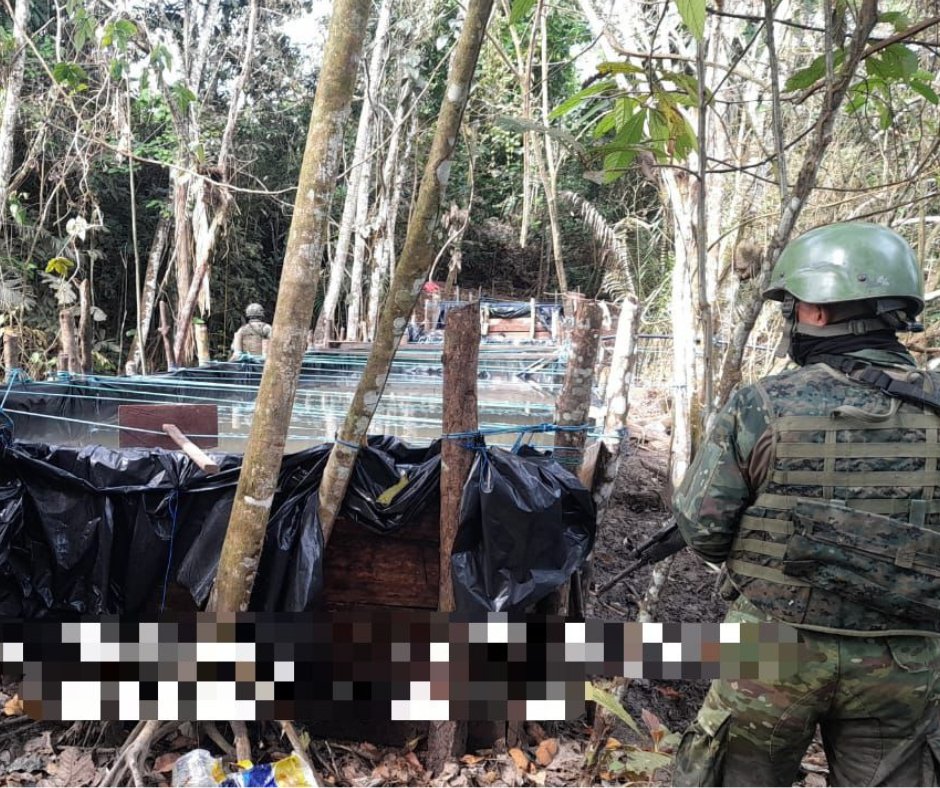 Militares detectaron una piscina clandestina de gasolina en Shushufindi.