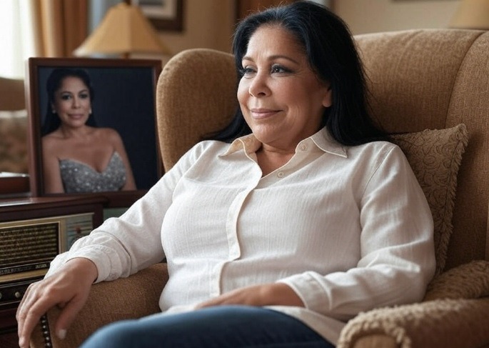 Imagen generada con inteligencia artificial sobre la música de Isabel Pantoja