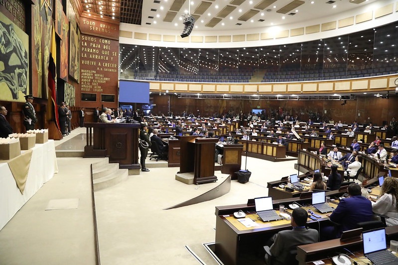 El pleno de la Asamblea Nacional del Ecuador