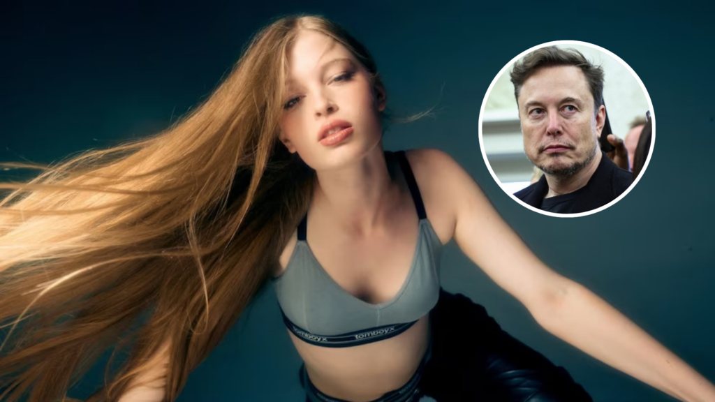 La hija transgénero de Elon Musk debutó como modelo de ropa interior