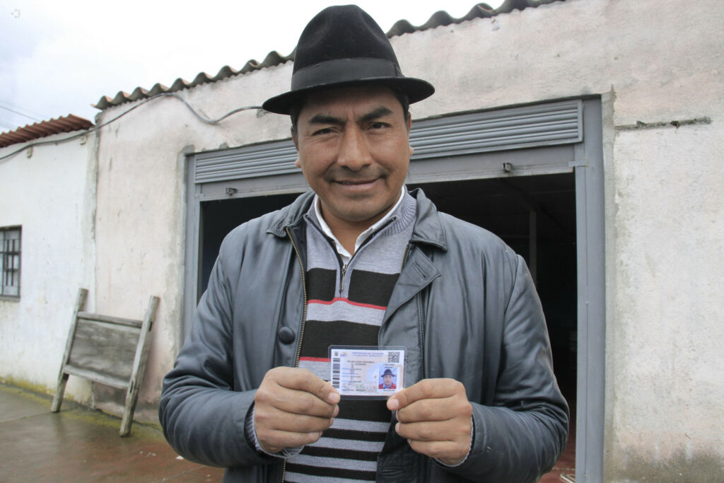 El dirigente indígena Leónidas Iza