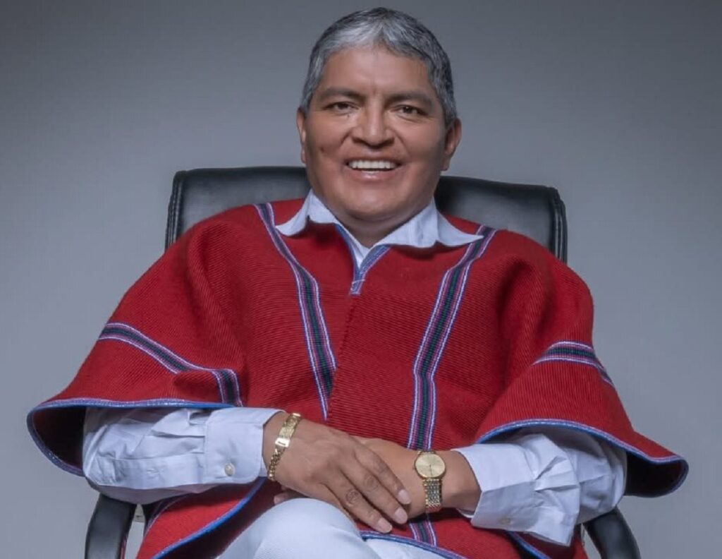 Luis Alfonso Chango, presidente vitalicio de Mushuc Runa.