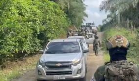 Militares y Policía decomisan armas en sepelio de Roberto Lara en Mocache
