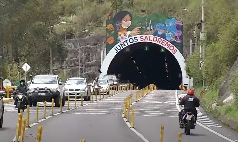 Municipio de Quito anuncia cierre nocturno del túnel Oswaldo Guayasamín por tres días