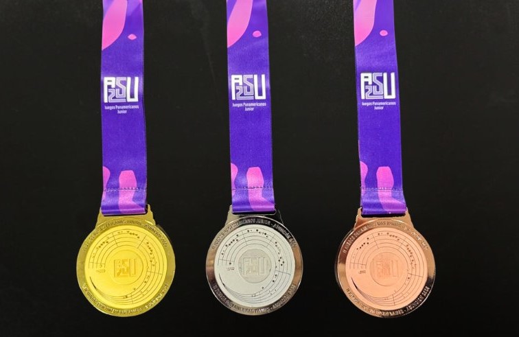 Presentan medallas oficiales de los II Juegos Panamericanos Junior Asunción 2025.