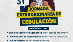 Registro Civil de Ecuador abre jornada extraordinaria de cedulación el 31 de mayo