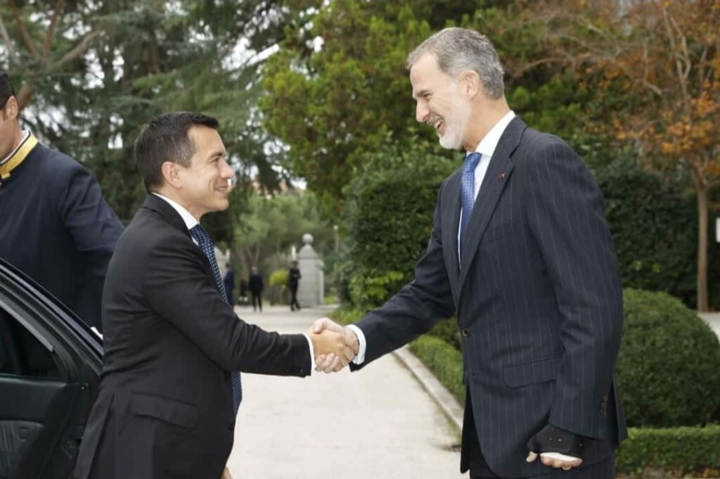 Rey Felipe VI no asistirá a la posesión de Daniel Noboa en Ecuador por evento familiar