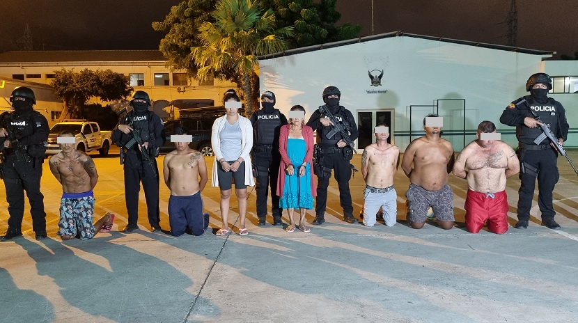 Operativo deja siete detenidos e incautación de droga.