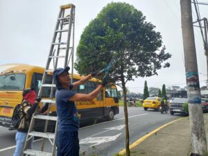 Santo Domingo inicia fiestas con minga ciudadana para embellecer la ciudad