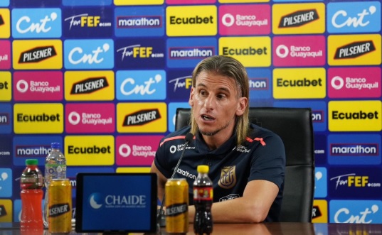 Sebastián Beccacece entrenador de la selección ecuatoriana de fútbol