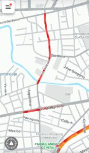 Avenida del Ejército y Avenida América: alto tráfico vehicular.