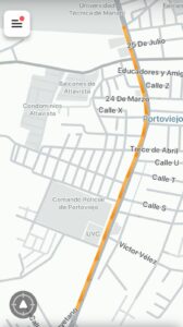 Tráfico vehicular denso en Portoviejo este miércoles 14 de mayo