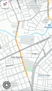 Tráfico vehicular intenso afecta la movilidad urbana este jueves 22 en Portoviejo
