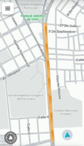 Tráfico vehicular intenso en vías principales de Portoviejo