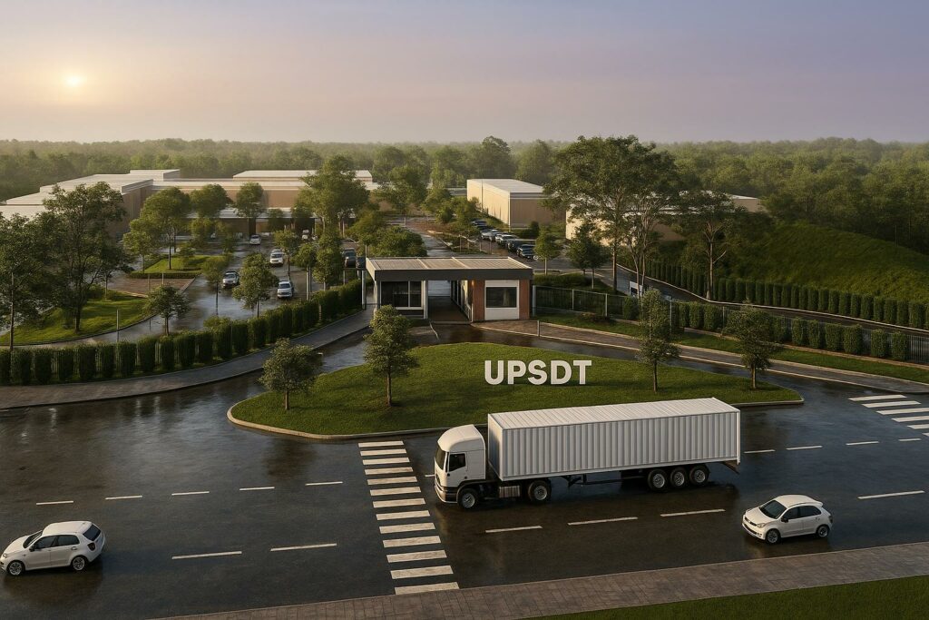 Vista del campus en construcción de la Universidad Estatal de Santo Domingo de los Tsáchilas, ubicada en el kilómetro 23 de la vía Quevedo-Santo Domingo.