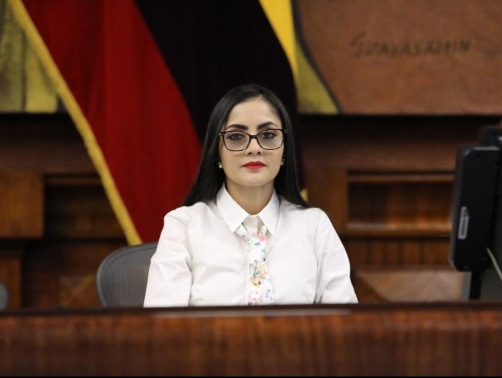 Viviana Veloz, presidenta de la Asamblea Nacional.