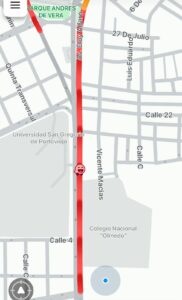 tráfico vehicular