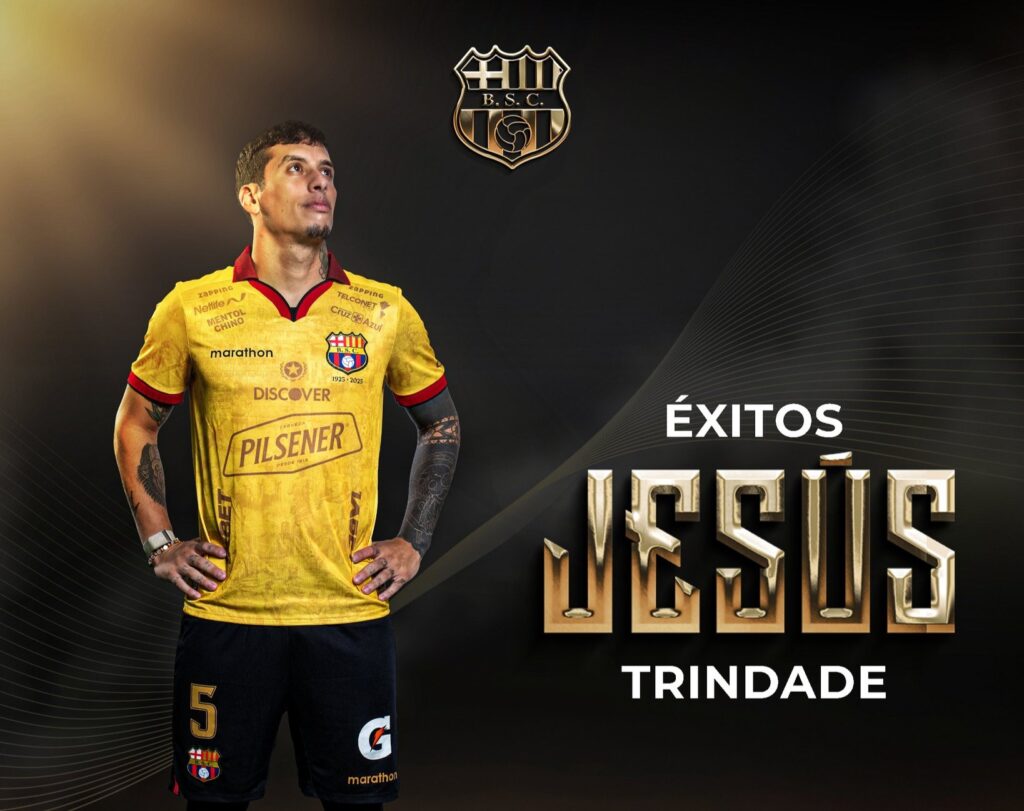 Barcelona SC confirma salida de Jesús Trindade al Peñarol de Uruguay