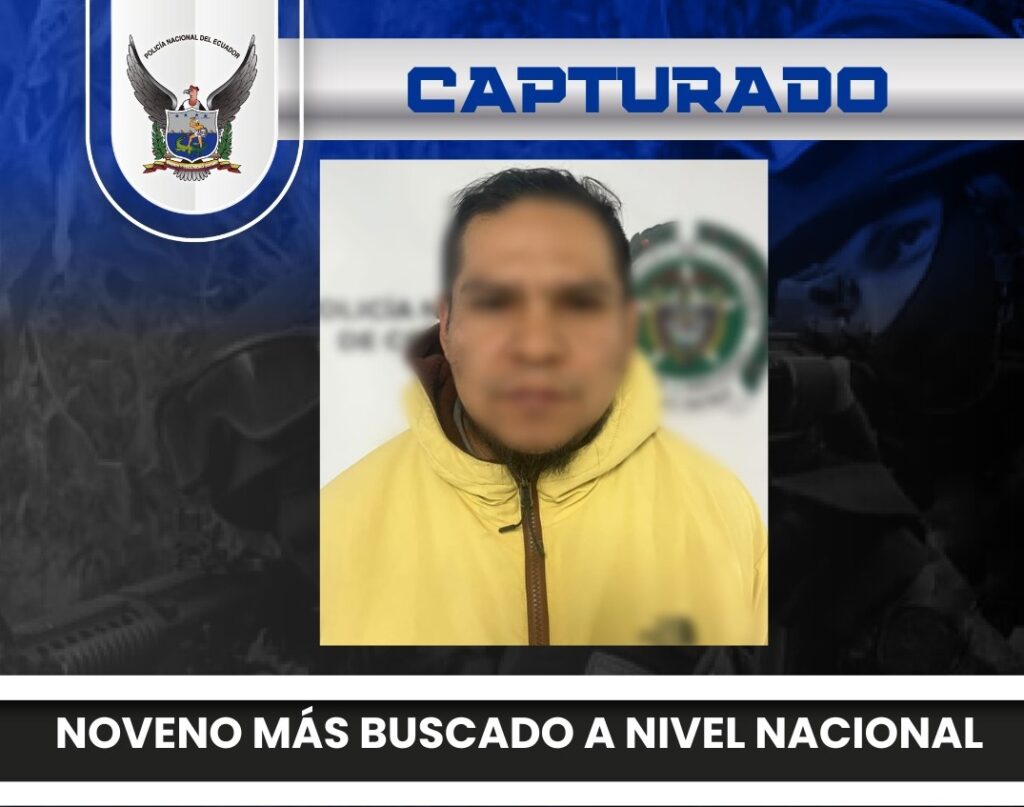 Capturado en Colombia el noveno más buscado por violación en Ecuador