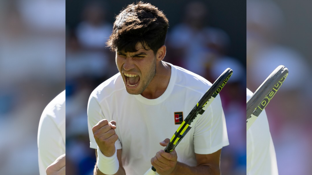 Carlos Alcaraz supera a Fabio Fognini en cinco sets en la primera ronda de Wimbledon 2025