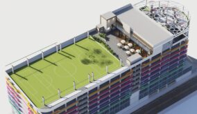 Construcción de edificio de parqueaderos genera debate en Santo Domingo por su ubicación