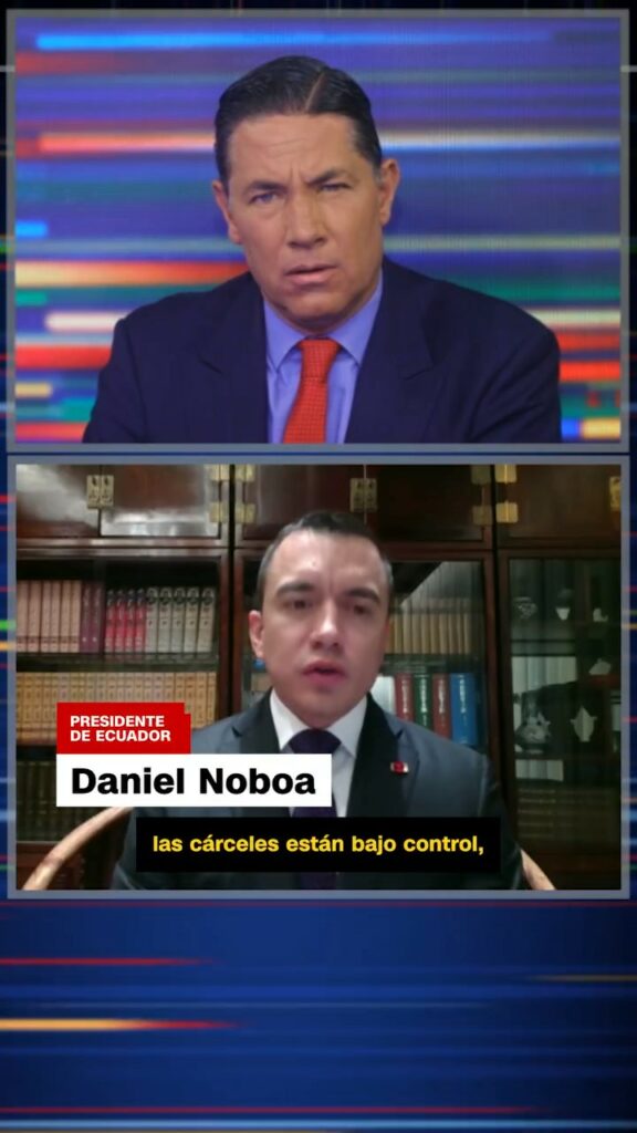 Daniel Noboa resalta avances en seguridad y espera extradición de alias Fito. ¿Que más dijo en su entrevista con CNN?