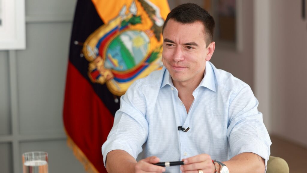Daniel Noboa envía a la Asamblea Nacional una propuesta de ley para recuperar áreas protegidas y fomentar el desarrollo local. (Presidencia).