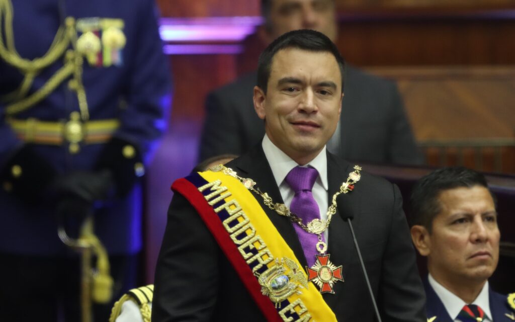 Daniel Noboa es el mejor presidente de la historia de Ecuador, según estudio de opinión