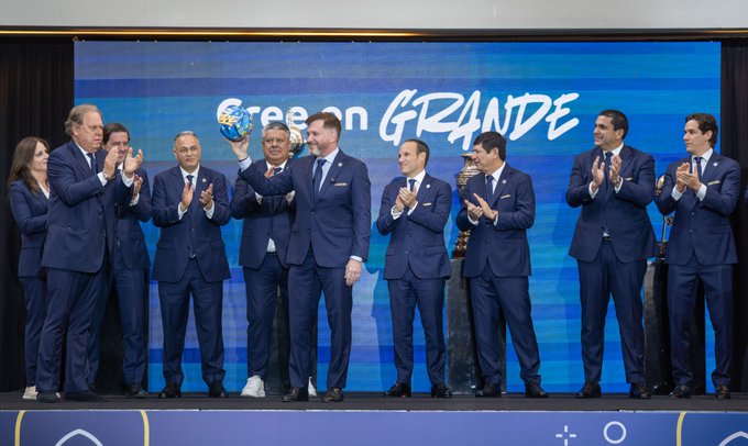 Dirigentes que participaron en el Congreso de la Conmebol