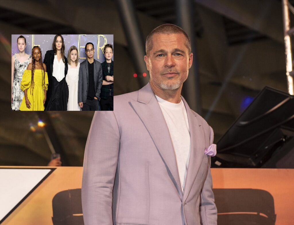 El actor estadounidense Brad Pitt mantiene vínculos tensos con sus hijos.