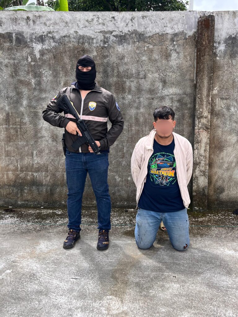 El detenido fue puesto a órdenes de las autoridades judiciales.